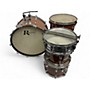 Vintage 1970s Rodgers 5 Piece Koa Kit Brown Drum Kit Brown