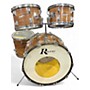 Vintage 1970s Rogers 4 Piece Londoner Koa Natural Drum Kit Natural