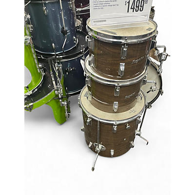 Vintage 1970s Rogers 4 Piece MAHOGANY 4 PIECE Mahogany Drum Kit