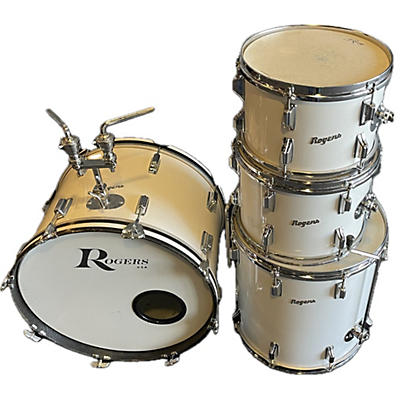 Rogers Vintage 1970s Rogers 4 piece Londoner White Drum Kit