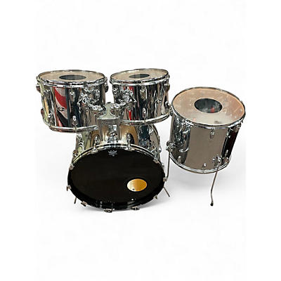 Vintage 1970s Slingerland 4 Piece New Rock Kit Chrome CHROME Drum Kit