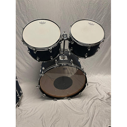 Slingerland Vintage 1970s Slingerland 4 piece SUPER ROCK 4 PC BLUE JEAN DENIM Drum Kit BLUE JEAN DENIM