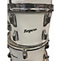 Vintage 1970s Slingerland 9 Piece Vintage 70s Metallic Silver Drum Kit Metallic Silver