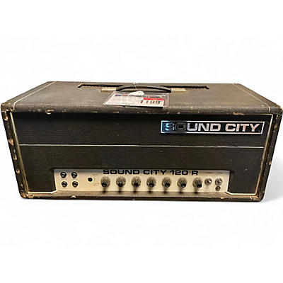 Vintage 1970s Sound City 120R HEAD W/REVERB Tube Guitar Amp Head