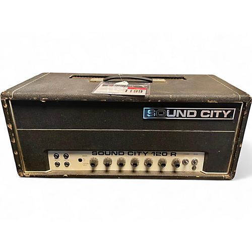 Vintage 1970s Sound City 120R HEAD W/REVERB Tube Guitar Amp Head