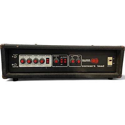 Vintage 1970s Sunn Concert Lead 200W 4Ohm Solid State Guitar Amp Head