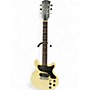 Vintage 1970s Unbranded Double Cut Electric Guitar Olympic White Solid Body Electric Guitar Olympic White