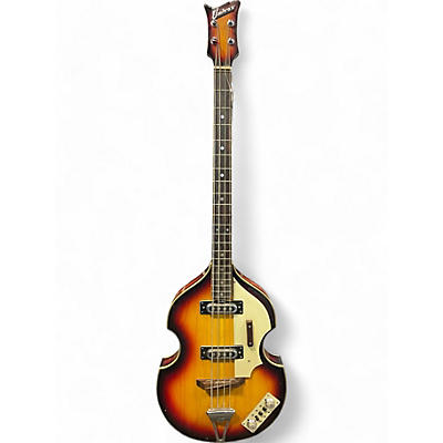 Vintage 1970s Univox LECTRA  BASS 3 Color Sunburst Electric Bass Guitar