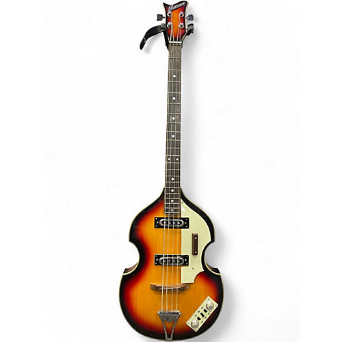 Vintage 1970s Univox LECTRA Tobacco Sunburst Electric Bass Guitar Tobacco Sunburst