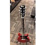 Vintage Univox Vintage 1970s Univox TV-2R Cherry Solid Body Electric Guitar Cherry