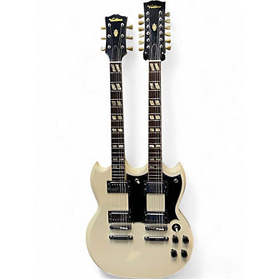Vintage 1970s Ventura 2402dx Alpine White Solid Body Electric Guitar