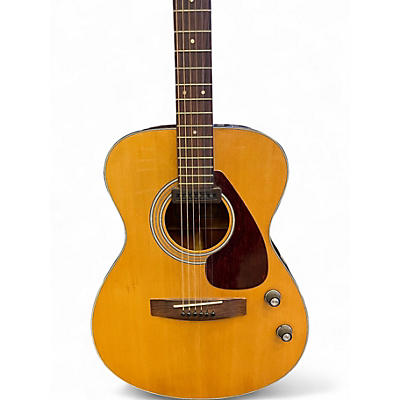 Vintage 1970s Yamaha FG-110E Natural Acoustic Guitar