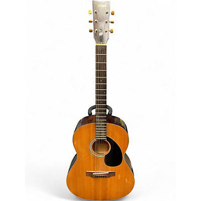 Vintage 1970s Yamaha FG-75 Natural Acoustic Guitar