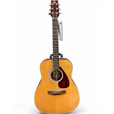 Vintage 1970s Yamaha FG160 Natural Acoustic Guitar