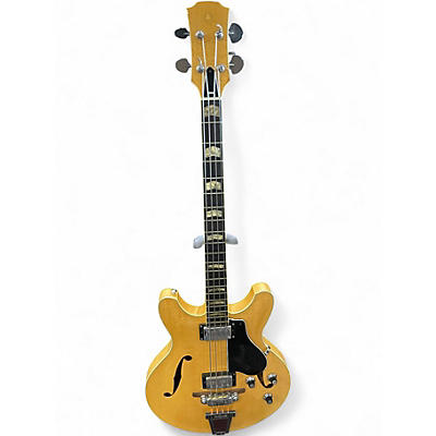 Vintage 1970s Yamaha SA-75 Natural Electric Bass Guitar