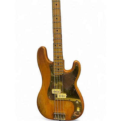 Vintage 1971 Fender American P bass Natural Electric Bass Guitar