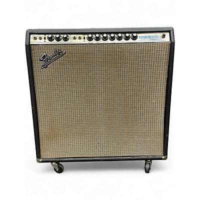 Vintage 1971 Fender Super Reverb Silverface Tube Guitar Combo Amp