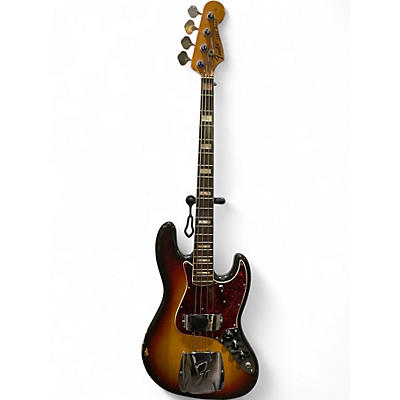 Vintage 1971 Fender jazz bass 3 Tone Sunburst Electric Bass Guitar