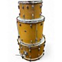 Vintage 1971 Slingerland 3 Piece Rock Outfit kit Natural Drum Kit Natural