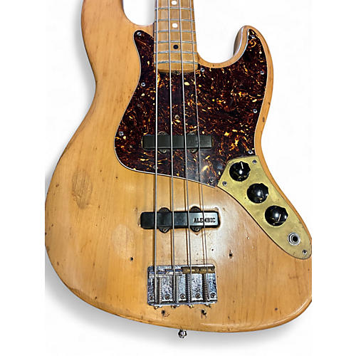 Vintage 1972 Fender Jazz Bass Refinished Natural Electric Bass Guitar Refinished Natural