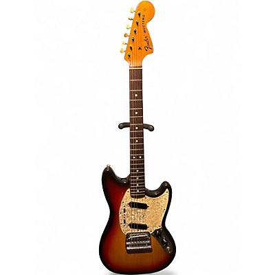 Vintage 1972 Fender Mustang Cherry Sunburst Solid Body Electric Guitar