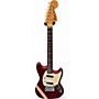 Vintage 1972 Fender Mustang Competition Red Solid Body Electric Guitar Competition Red