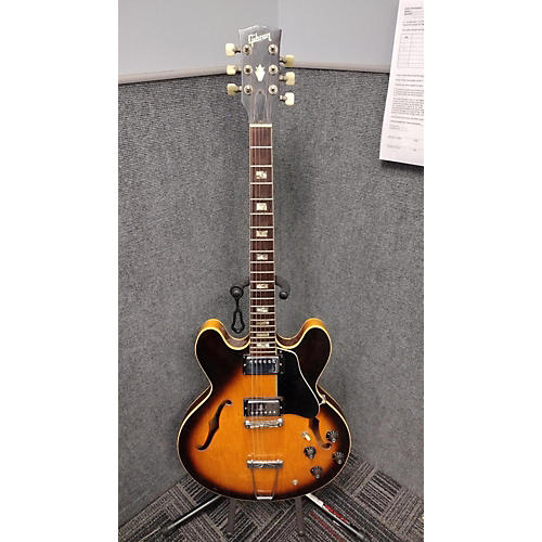 Gibson Vintage 1972 Gibson ES-335TD Tobacco Burst Hollow Body Electric Guitar Tobacco Burst