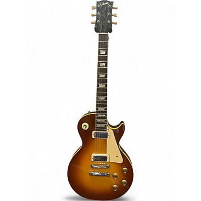 Vintage 1972 Gibson Les Paul Deluxe Factory Stereo Sunburst Solid Body Electric Guitar