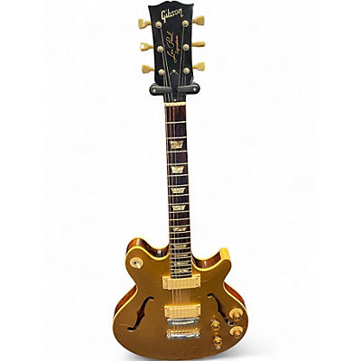 Vintage 1972 Gibson Les Paul Signature Gold Gold Hollow Body Electric Guitar