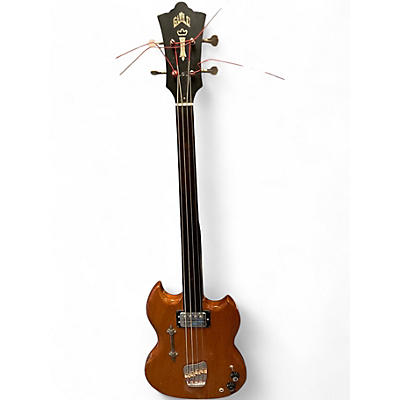 Vintage 1972 Guild Jetstar 1 Walnut Electric Bass Guitar