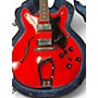 Vintage 1972 Hagstrom V1N Red Hollow Body Electric Guitar Red
