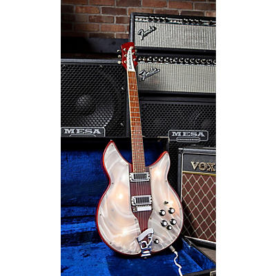 Vintage 1972 Rickenbacker 331 Lightshow Burgundyglo Hollow Body Electric Guitar