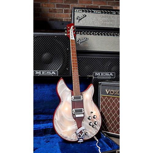 Rickenbacker Vintage 1972 Rickenbacker 331 Lightshow Burgundyglo Hollow Body Electric Guitar Burgundyglo