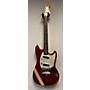 Vintage Fender Vintage 1973 Fender Competition Mustang Red Solid Body Electric Guitar Red