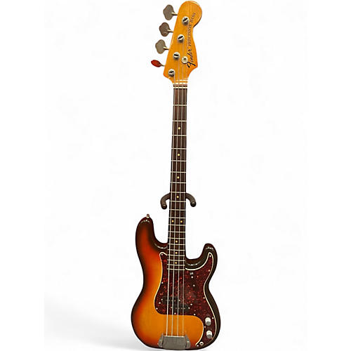 Vintage 1973 Fender Precision Bass Three Color Sunburst Electric Bass Guitar Three Color Sunburst