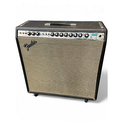 Vintage 1973 Fender Super Reverb Silver Panel Tube Guitar Combo Amp