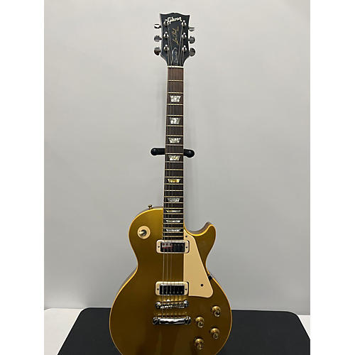 Gibson Vintage 1973 Gibson 1973 Gibson Les Paul Dlx Gold Met Solid Body Electric Guitar gold met