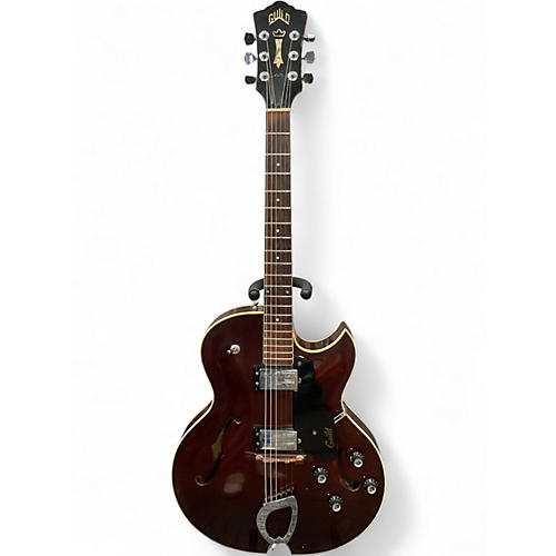 Vintage 1973 Guild Starfire II Walnut Hollow Body Electric Guitar Walnut