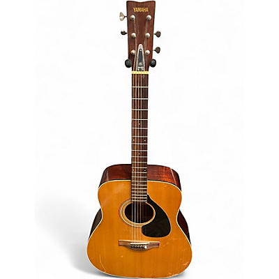 Vintage 1973 Yamaha FG-180 Natural Acoustic Guitar