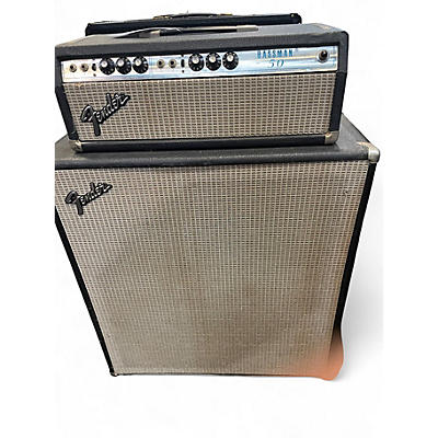 Vintage 1974 Fender Bassman 50 with Matching Speaker Extension Tube Bass Amp Head