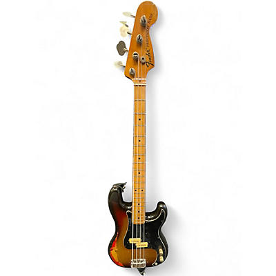 Vintage 1974 Fender Standard Precision Bass 2 Color Sunburst Electric Bass Guitar