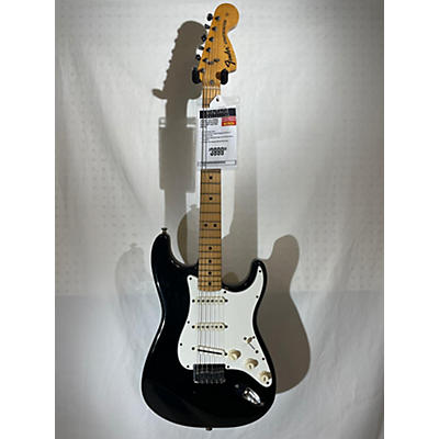 Fender Vintage 1974 Fender Stratocaster Black Solid Body Electric Guitar