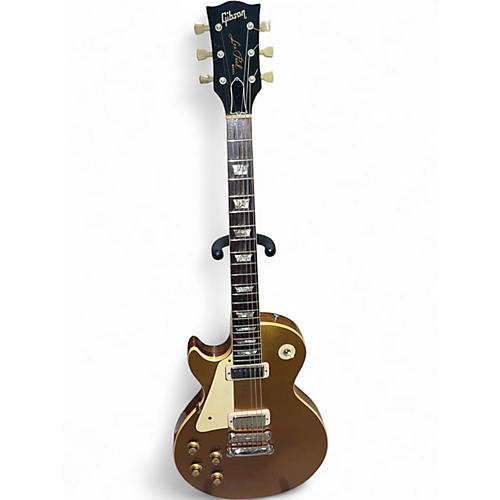 Vintage 1974 Gibson Les Paul Deluxe Left Handed Gold Top Electric Guitar Gold Top