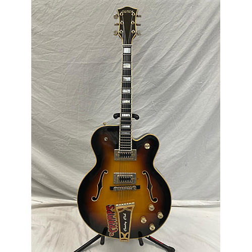 Gretsch Guitars Vintage 1974 Gretsch Guitars 7575 Country Club Sunburst Solid Body Electric Guitar Sunburst