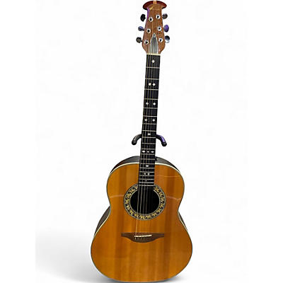 Vintage 1974 Ovation CUSTOM BALLADEER Natural Acoustic Guitar