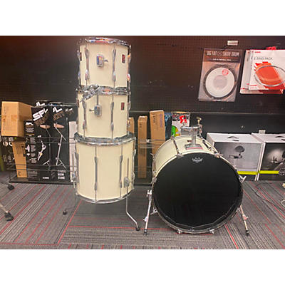 Premier Vintage 1974 Premier 4 piece 70s Drum Kit White Drum Kit