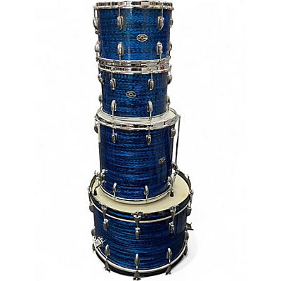 Vintage 1974 Slingerland 4 Piece modern solo Blue Onyx Drum Kit