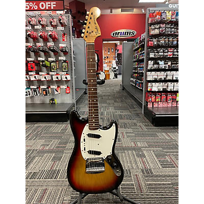 Vintage 1975 Fender Mustang Sunburst Solid Body Electric Guitar