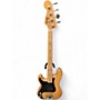 Vintage 1975 Fender PRECISION BASS LEFT HANDED Natural Electric Bass Guitar Natural