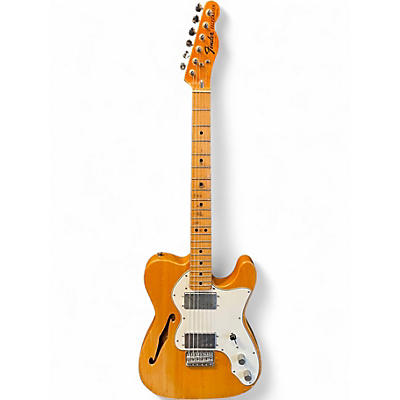 Vintage 1975 Fender Telecaster Thinline Natural Solid Body Electric Guitar
